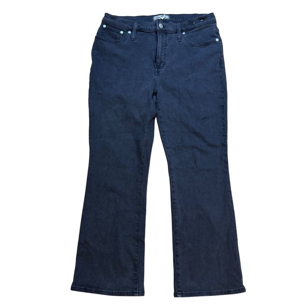 Madewell Womens Black Jeans‎ Size 31 Mid-Rise Kick Out Flare